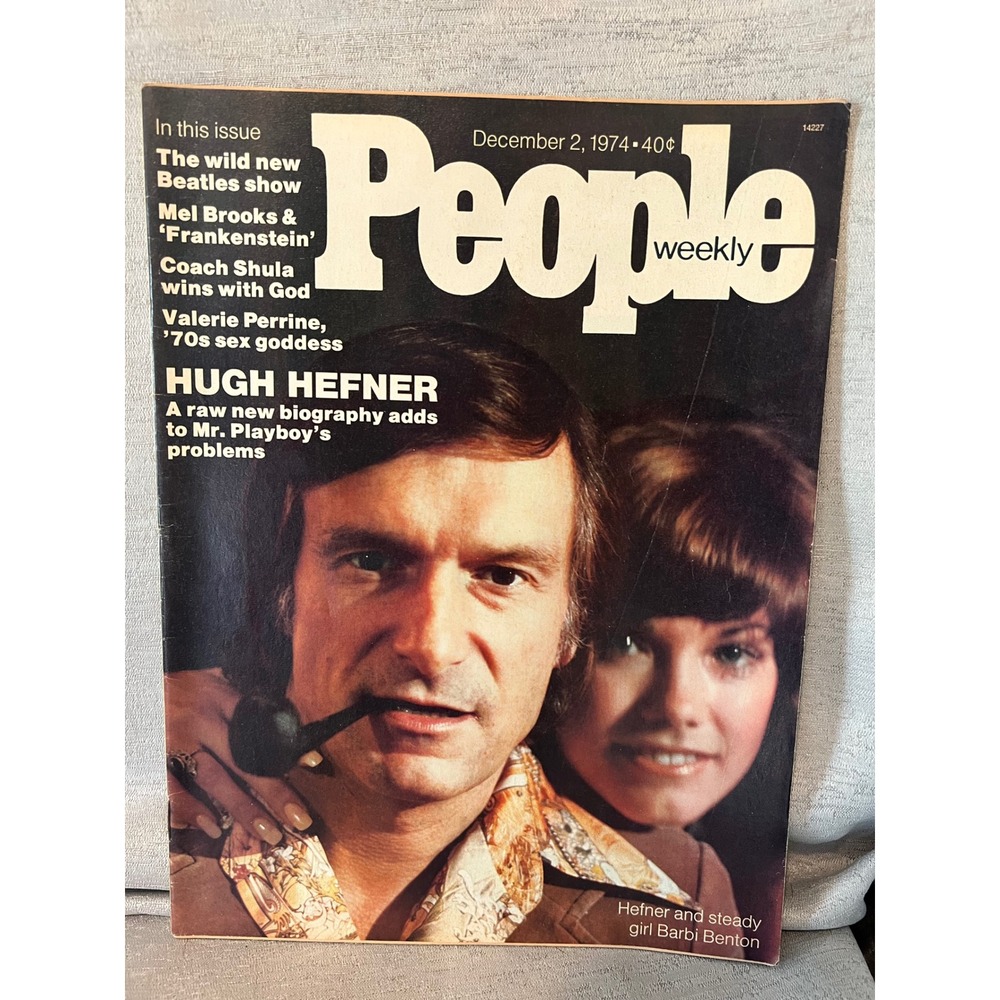 People Weekly Magazine December 1974 Hugh Hefner Barbi Benton Beatles Mel Brooks